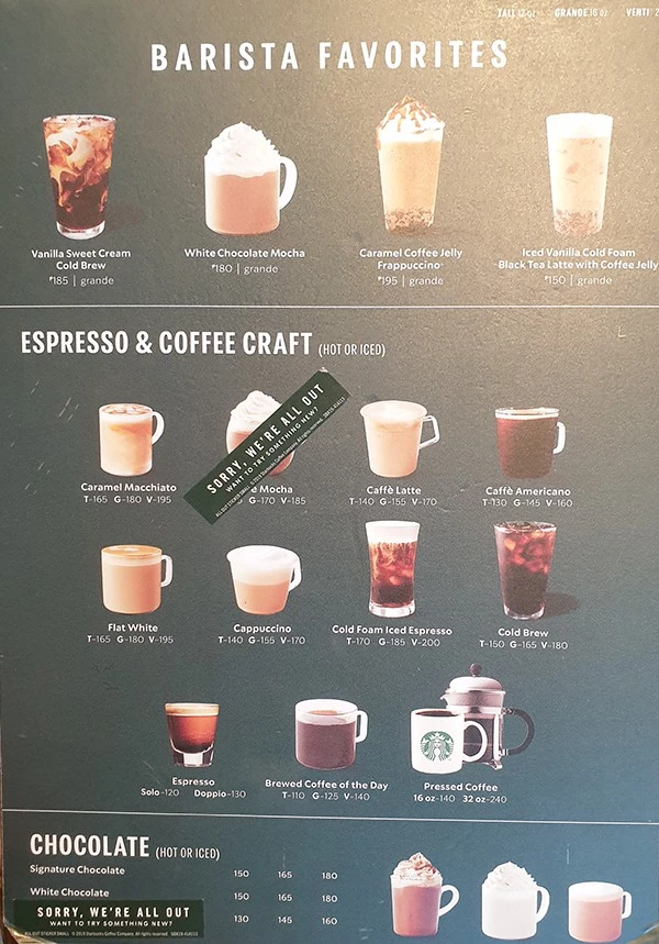 Starbucks Menu Price Philippines 2023 (Updated in September )