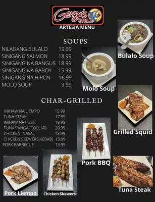 gerrys grill menus philippines 1
