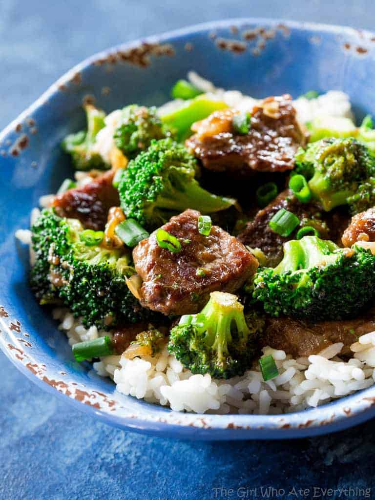 Sauteed Beef with Broccoli Flower