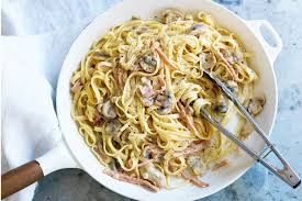 Spaghetti with Mushroom and Bacon 