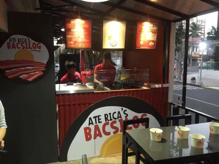Ate Rica’s Bacsilog menu Philippines 2023