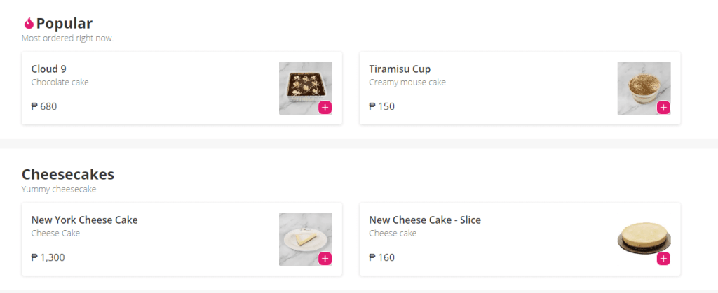 Claudette Cake Menu Prices Philippines 2022