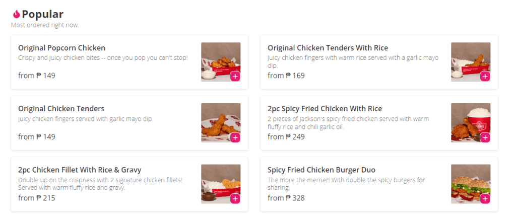 Jackson'S Fried Chicken Menu Prices Philippines 
