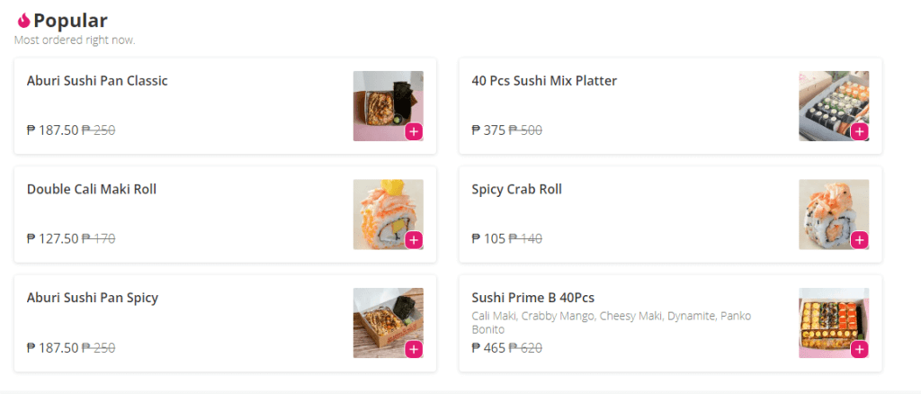 Kanzen Sushi Roll Menu Prices Philippines 
