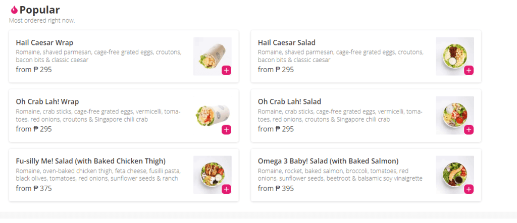 Salad Stop Menu Prices Philippines 