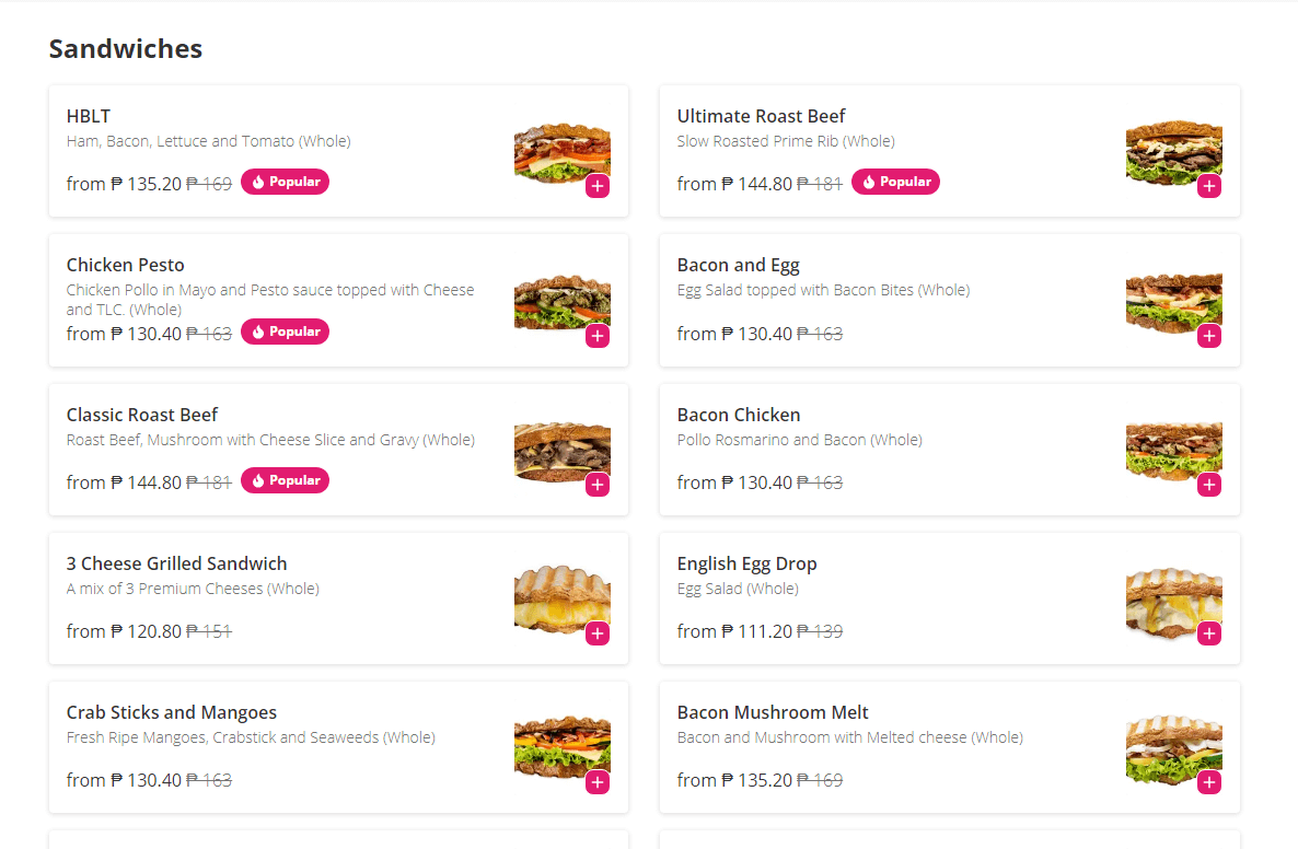 The Sandwich Guy Menu Prices 2023 Philippines ( Updated in September )