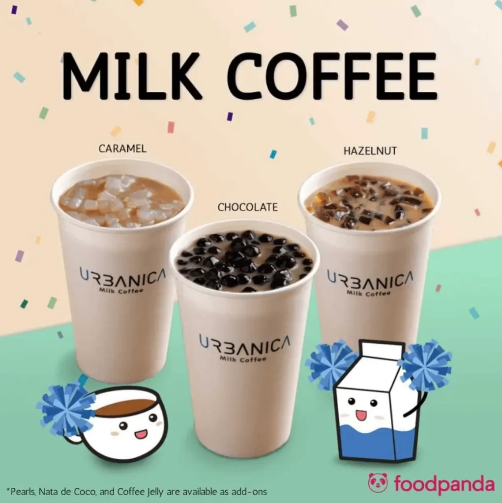 Urbanica Milk Coffee Menu  Philippines 2022