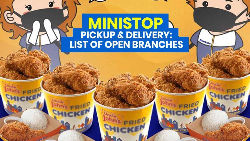 Ministop Menu ( Uncle john's chicken) Prices 2023 1 ministop menu