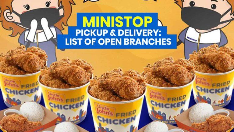 Ministop Menu ( Uncle john’s chicken) Prices 2023