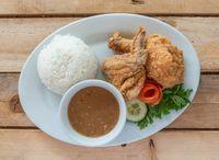 2 Pcs Fried Chicken with Rice
