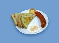 Sausage with Toast & Egg