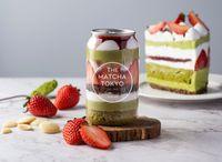 Matcha Strawberry Canned Cake