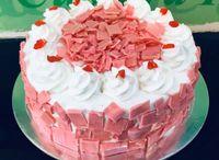 Strawberry Covered Cake