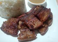 Sizzling Liempo With Rice +Gravy