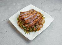 Stir Fried Hong Kong Style Noodle with Pork Chop in Xo Sauce