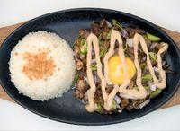 Sizzling Pork Sisig with Rice
