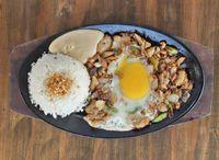 Sizzling Chicken Sisig with Rice