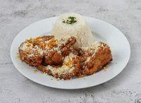 4 Pcs Wings With Rice