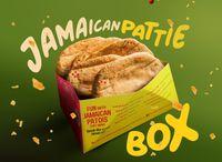 Jamaican Pattie Frozen Cheezy Beef Box Of 5