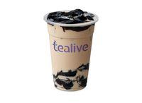 Classic Roasted Milk Tea with Grass Jelly