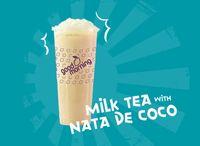 Milk Tea with Nata de Coco