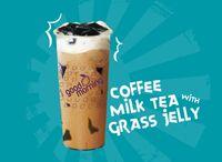 Coffee Milk Tea With Grass Jelly