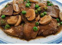 LG03. Pork Lengua with Mushroom Sauce