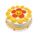 Flower Yellow Cake 8''