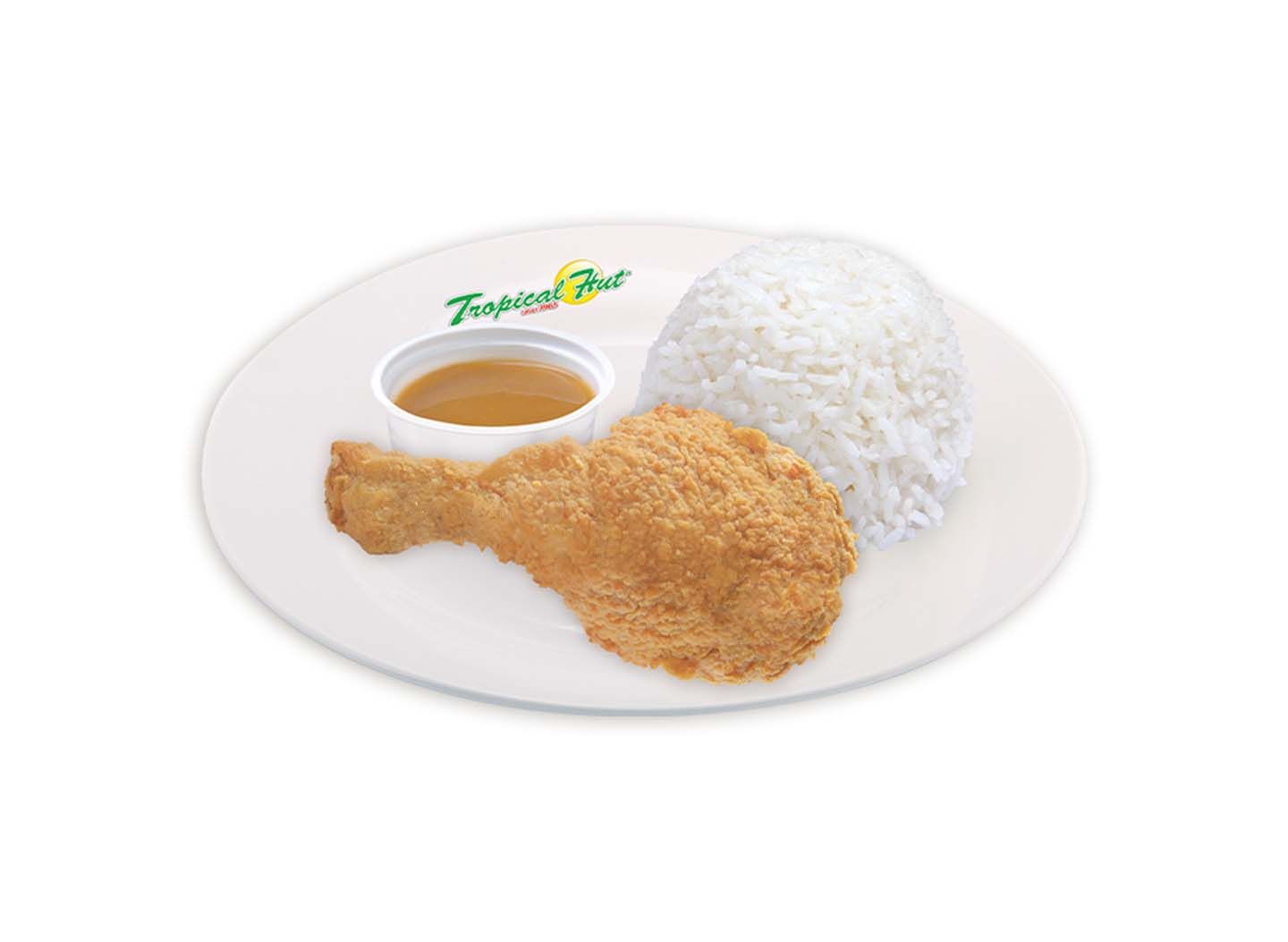 Fried Chicken 1pc. with Rice - Solo