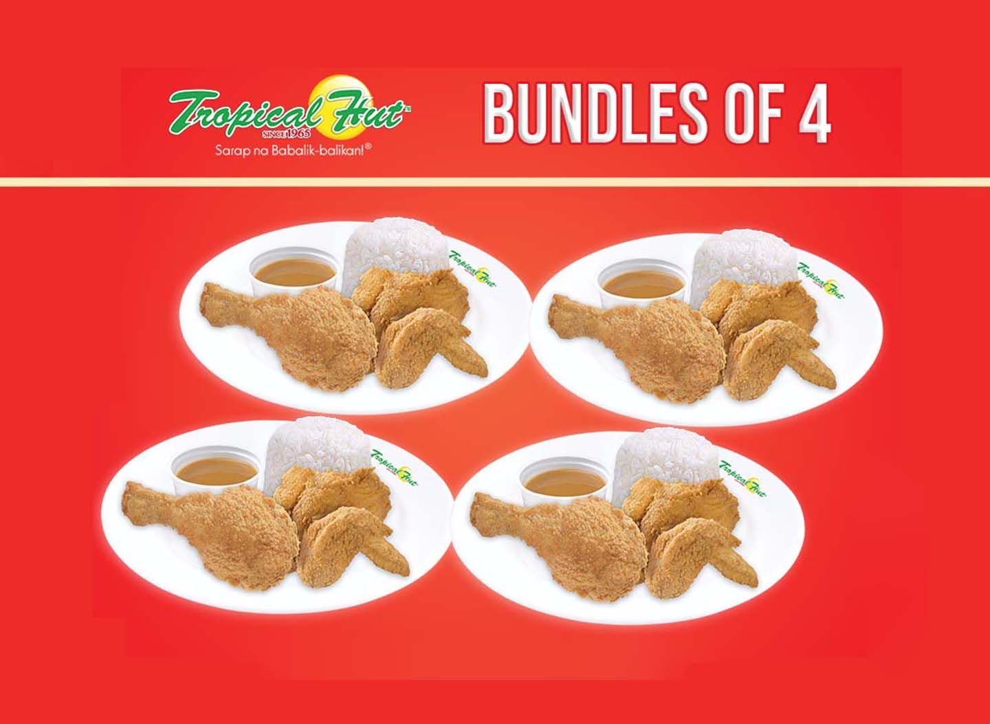 Bundle 4 - 4 Pcs Fried Chicken (2 Pcs) with Rice