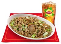 Pancit Canton with Drink