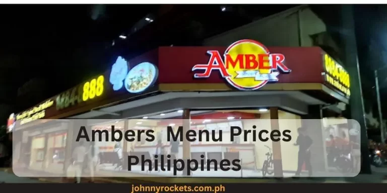 Ambers Menu Prices Philippines January 2024