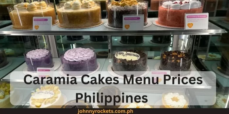 Caramia Cakes Menu Prices Philippines January 2024