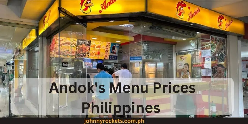 Andok's Menu Prices Philippines 