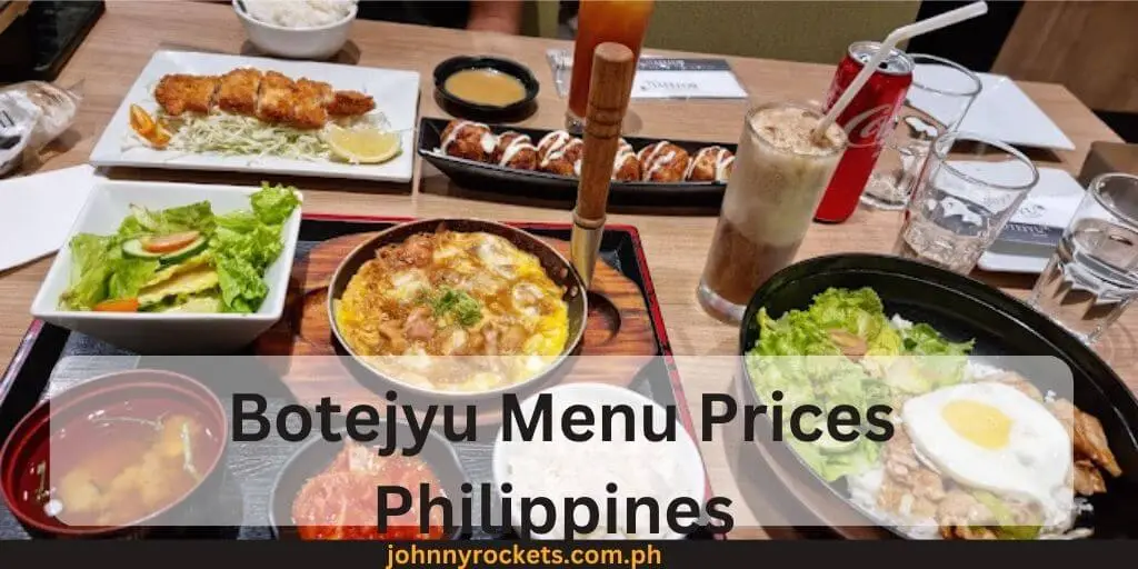 Botejyu Menu Prices Philippines 