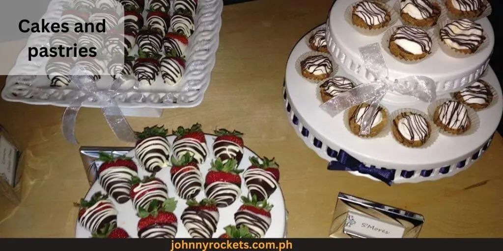 Cakes and pastries is food items of Buffet 101 in philippines