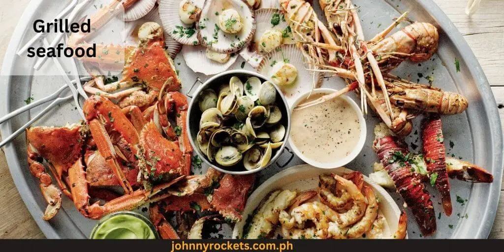 Grilled seafood is food items of Buffet 101 in philippines