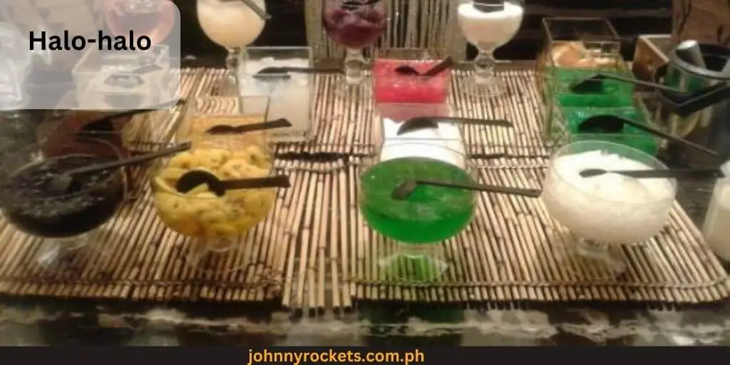 Halo-halo is food items of Buffet 101 in philippines