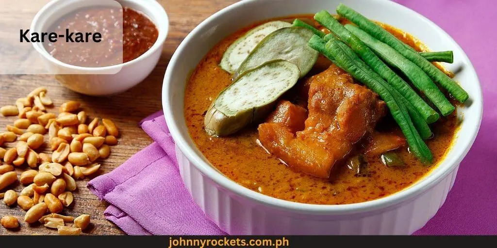 Kare-kare is food items of Buffet 101 in philippines