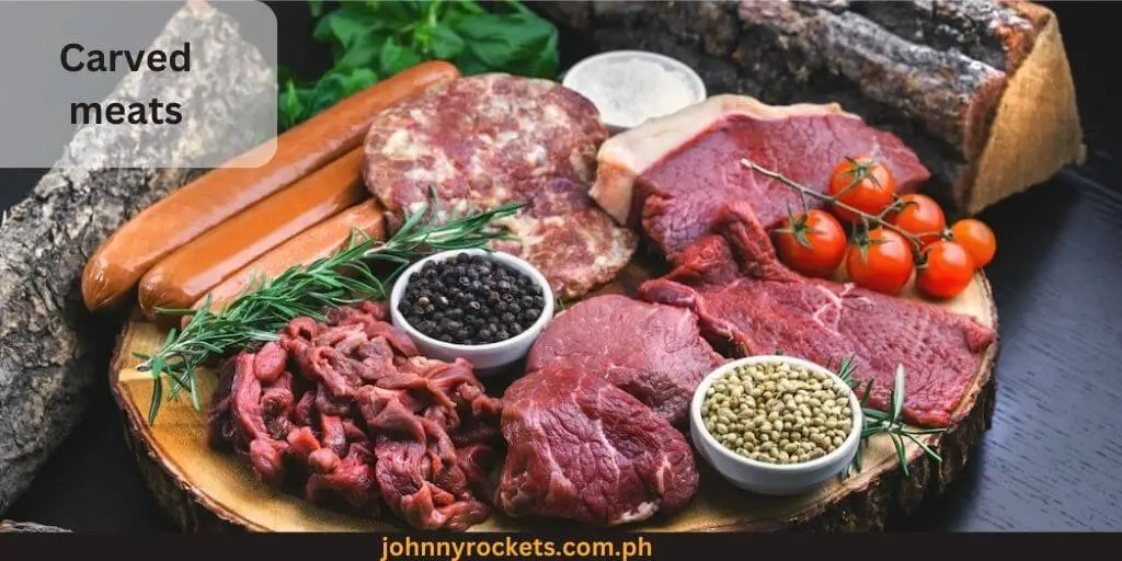 Carved meats food items of VIKINGS in Philippines