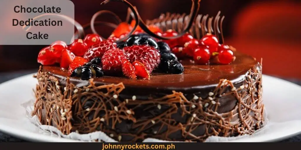 Chocolate Dedication Cake Popular item of Red Ribbon Cake  Philippines