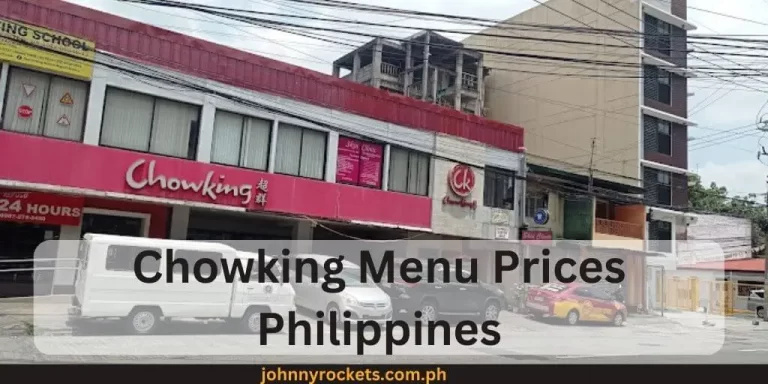 Chowking Menu Prices Philippines January 2024