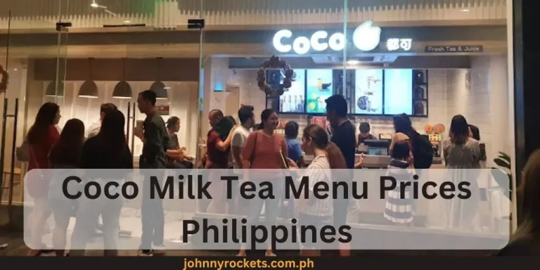 Coco Milk Tea Menu Prices Philippines January 2024