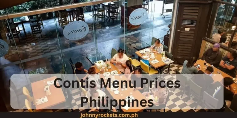 Contis Menu Prices Philippines January 2024