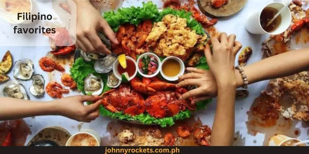 Filipino favorites popular food menu of  Mamou Philippines