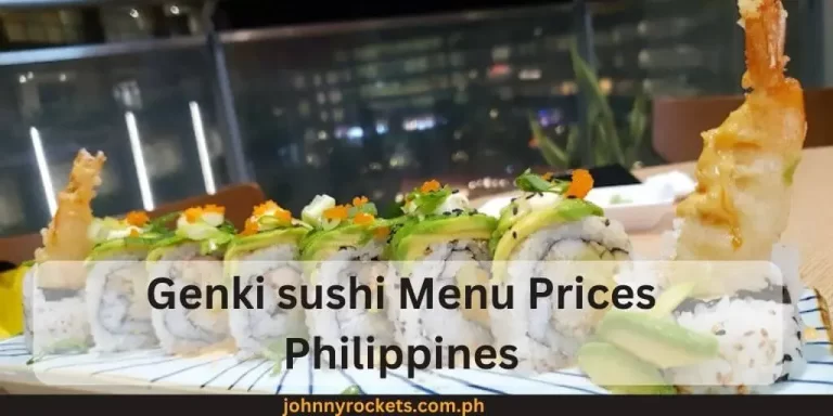 Genki Sushi Menu Prices Philippines 2023