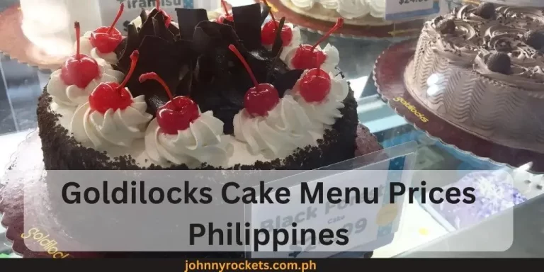 Goldilocks Cake Menu Prices Philippines January 2024