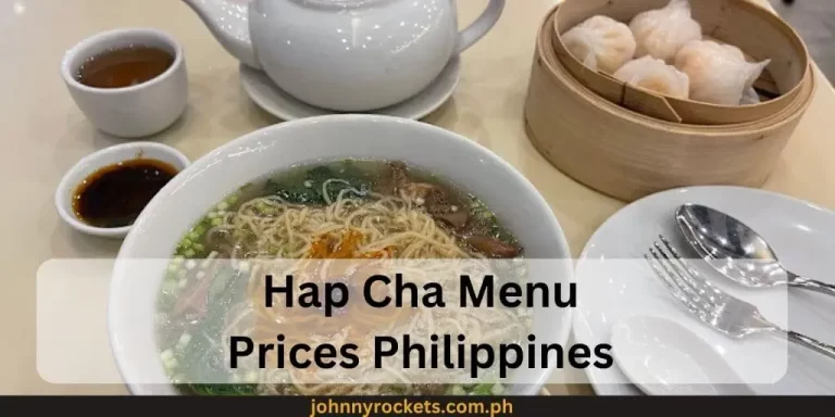 Hap Chan Menu Prices Philippines January 2024