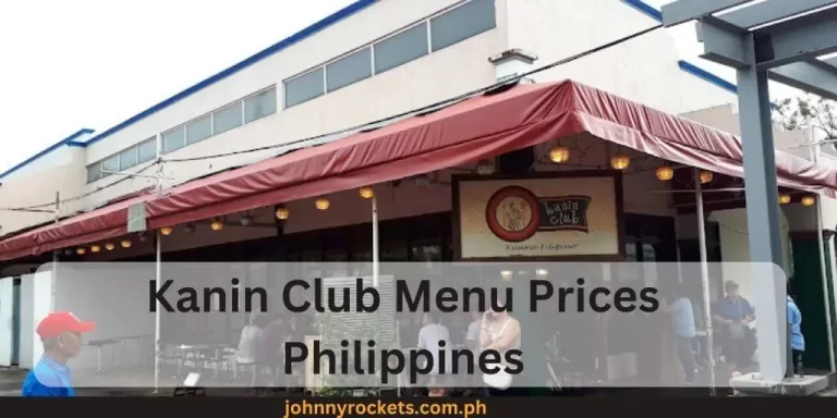 Kanin Club Menu Prices Philippines 2024