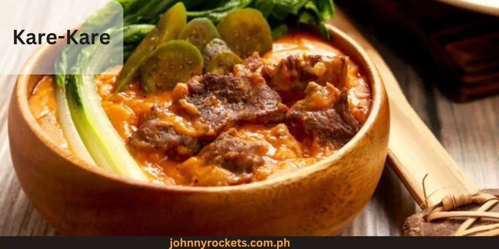 Kare-Kare food items Ambers Menu Philippines